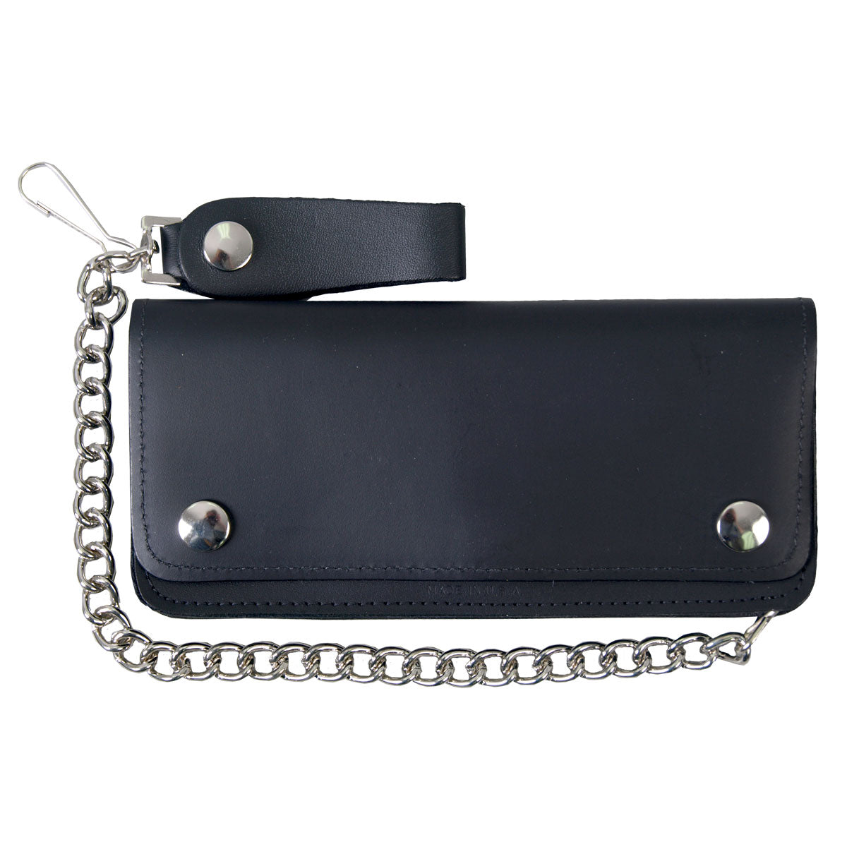 Hot Leathers WLC2002 5 Pocket Bi-Fold Leather Wallet with Chain