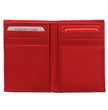 Hot Leathers Red Credit Card Holding Wallet WLD1020