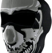 ZanHeadgear WNFM023 Neoprene Full Face Mask with Chrome Skull Design