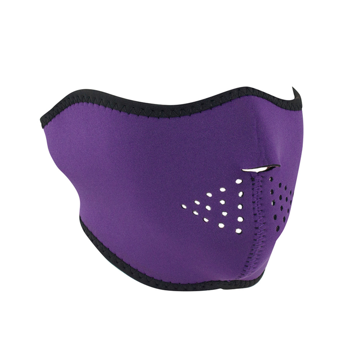 ZanHeadgear WNFM082H Half Mask Neoprene Reversible Sugar Skull To Purple