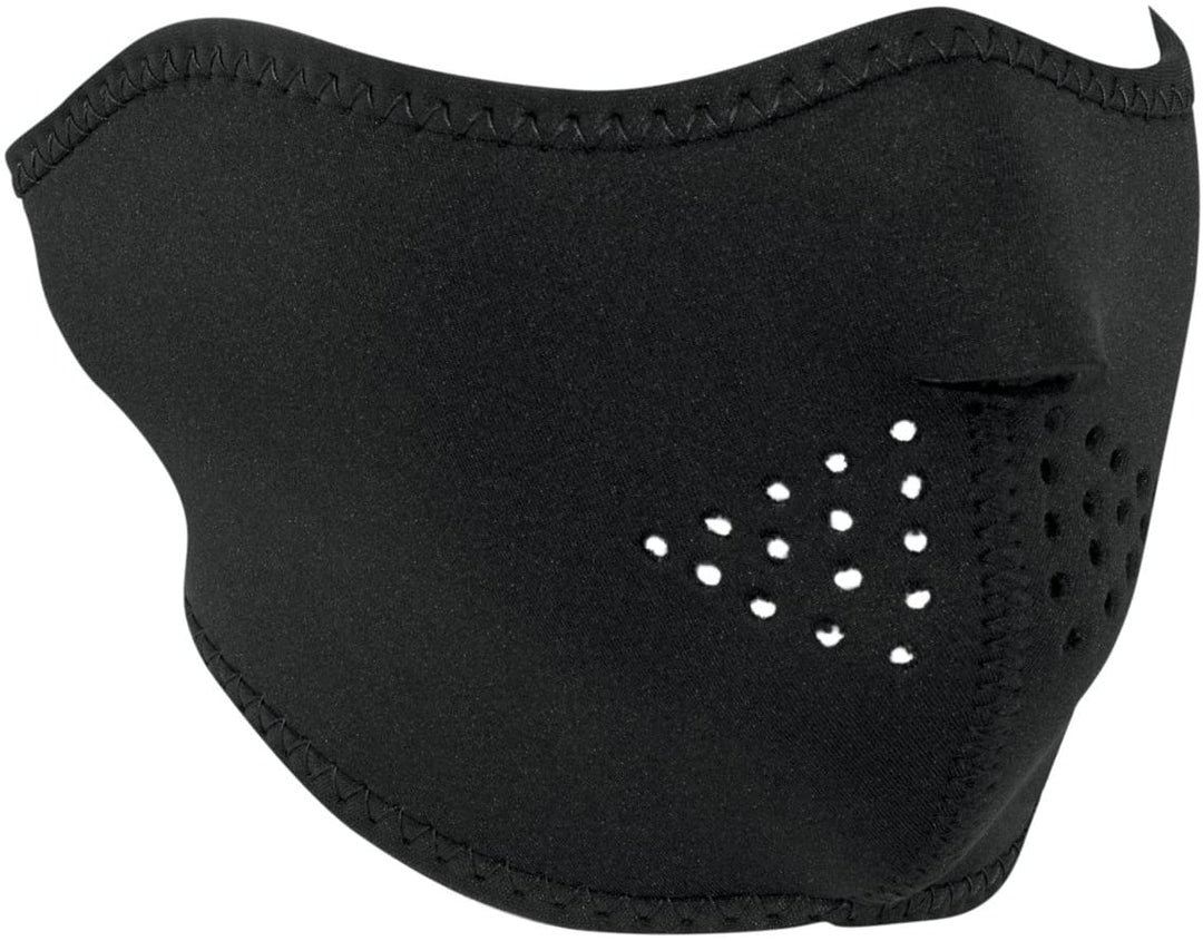 ZanHeadgear WNFM114H Neoprene Half Mask Solid Black