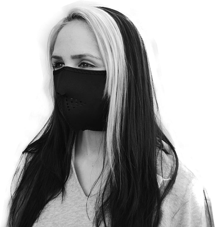ZanHeadgear WNFM114H Neoprene Half Mask Solid Black
