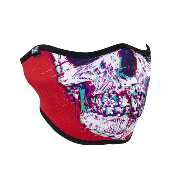 ZanHeadgear WNFM471H Half Mask Neoprene Glitch Skull – Milwaukee