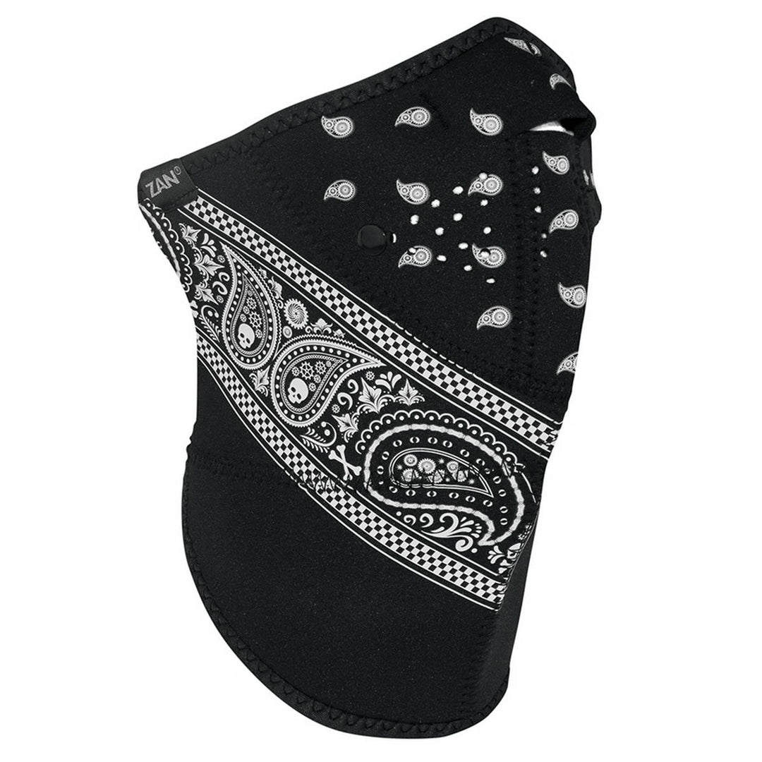 ZanHeadgear WNX196H3 Neo-X Half Mask with Bamboo Filter Classic Black Paisley