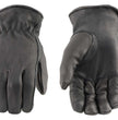 Men’s XG013 Black Deerskin Leather Motorcycle Riding Gloves