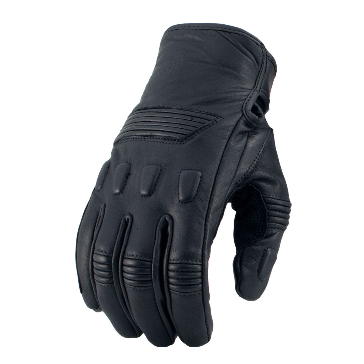 Xelement XG17503 Men's Black Leather 'Flex' Racing Gloves