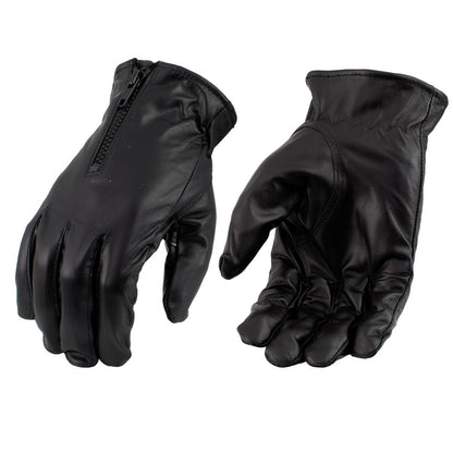 Men’s XG2055 Black Winter Biker Leather Motorcycle Riding Gloves