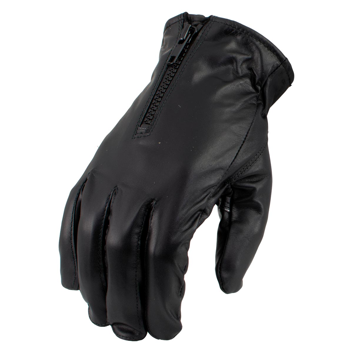 Men’s XG2055 Black Winter Biker Leather Motorcycle Riding Gloves