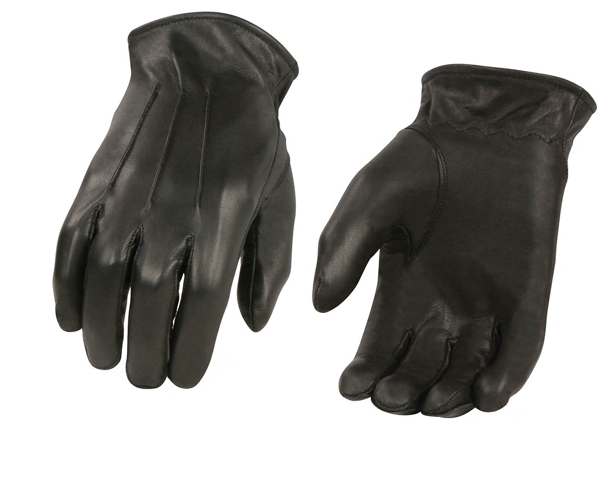 Men’s XG2056 Black Winter Biker Leather Motorcycle Riding Gloves