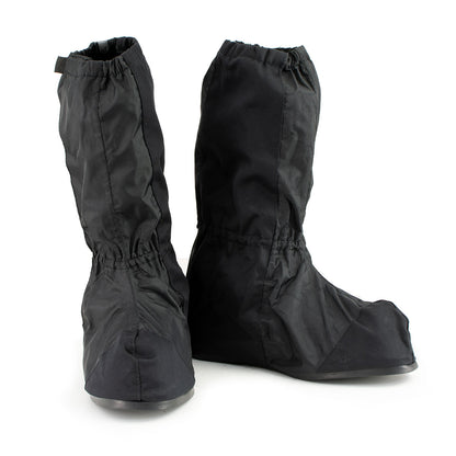 Unisex XS002 Black Full Coverage Hard Walking Sole Motorcycle Rain Boot Covers