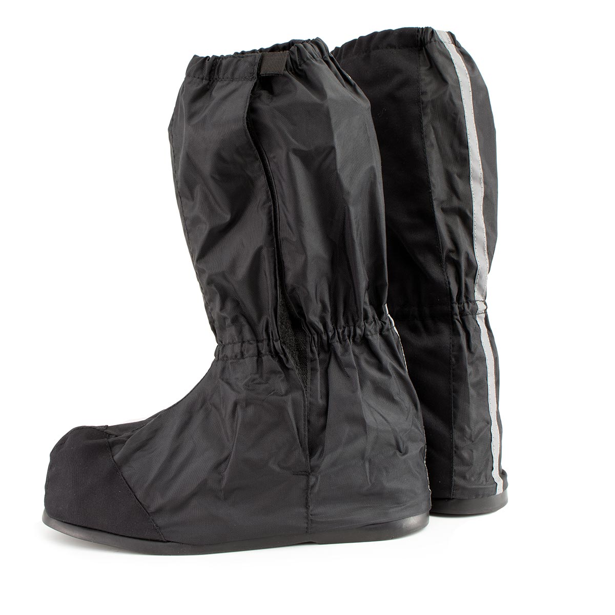 Unisex XS002 Black Full Coverage Hard Walking Sole Motorcycle Rain Boot Covers