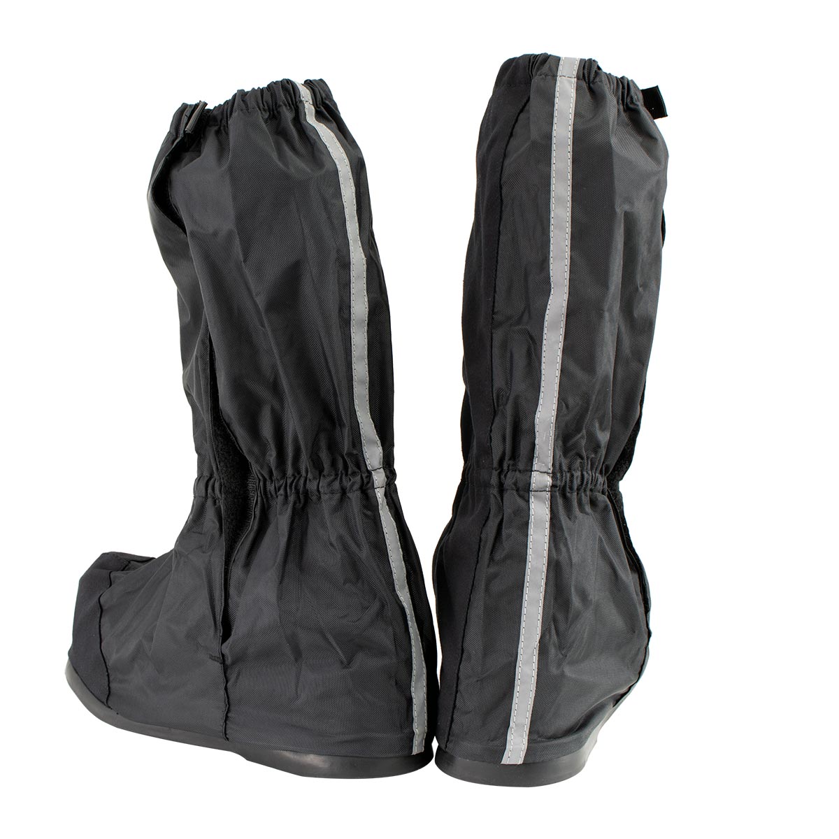 Unisex XS002 Black Full Coverage Hard Walking Sole Motorcycle Rain Boot Covers