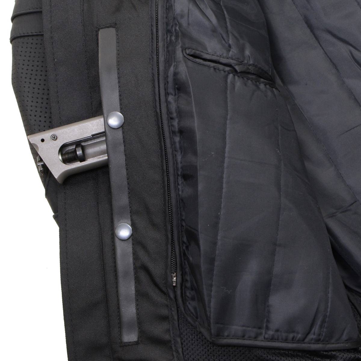 Milwaukee Leather LKM17014 Men's Matte Black Premium Leather Protective Motorcycle Racing Style Biker Jacket w/ CE Armor