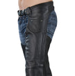 Genuine Leather XS1115 Men’s Classic Black Leather Chaps
