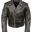 Genuine Leather XS2010 Classic Black Toddlers Motorcycle Leather Jacket