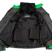 Leather King XS2126 Men's Green and Black ‘Moto’ Biker Jacket