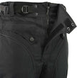 Men's XS2821 Black Water-Resistant Nylon Racing Over Pants with Armor