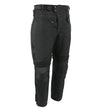 Men's XS2821 Black Water-Resistant Nylon Racing Over Pants with Armor