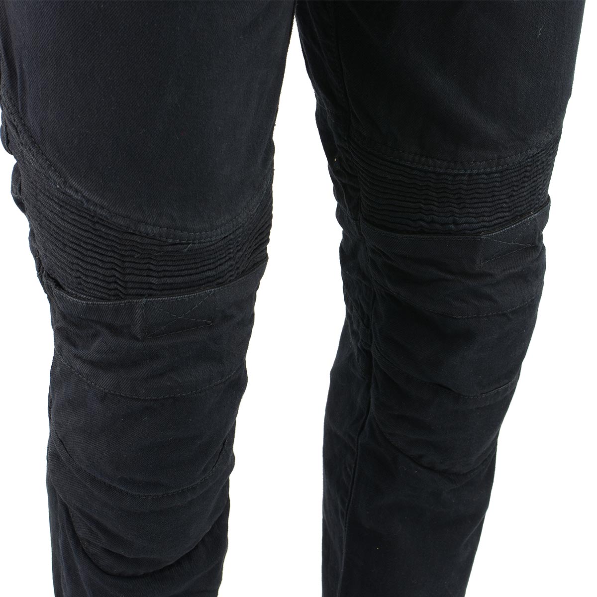 Men’s XS2822 Black Denim Motorcycle Pants with CE Approved Armor