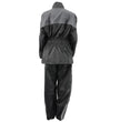 NexGen Ladies XS5001 Black and Grey Water Proof Rain Suit with Reflective Piping