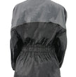NexGen Ladies XS5001 Black and Grey Water Proof Rain Suit with Reflective Piping