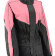 NexGen Ladies XS5001 Black and Pink Water Proof Rain Suit with Reflective Piping