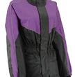 NexGen Ladies XS5001 Black and Purple Water Proof Rain Suit with Reflective Piping