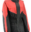 NexGen Ladies XS5001 Black and Red Water Proof Rain Suit with Reflective Piping