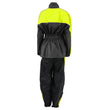 NexGen Ladies XS5001 Black and Hi-Vis Yellow Water Proof Rain Suit with Reflective Piping