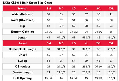 NexGen Men’s XS5004 Yellow Hi-Viz Water Proof Rain Suit with Reflective Panels