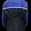 NexGen XS5031 Women's Blue and Black Water Proof Rain Suit with Cinch Sides