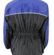 NexGen XS5031 Women's Blue and Black Water Proof Rain Suit with Cinch Sides