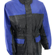 NexGen XS5031 Women's Blue and Black Water Proof Rain Suit with Cinch Sides
