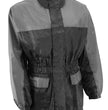 NexGen XS5031 Women's Grey and Black Water Proof Rain Suit with Cinch Sides