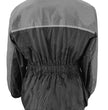 NexGen XS5031 Women's Grey and Black Water Proof Rain Suit with Cinch Sides