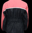 NexGen XS5031 Women's Pink and Black Water Proof Rain Suit with Cinch Sides
