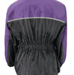 NexGen XS5031 Women's Purple and Black Water Proof Rain Suit with Cinch Sides