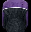 NexGen XS5031 Women's Purple and Black Water Proof Rain Suit with Cinch Sides