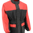 NexGen XS5031 Women's Red and Black Water Proof Rain Suit with Cinch Sides