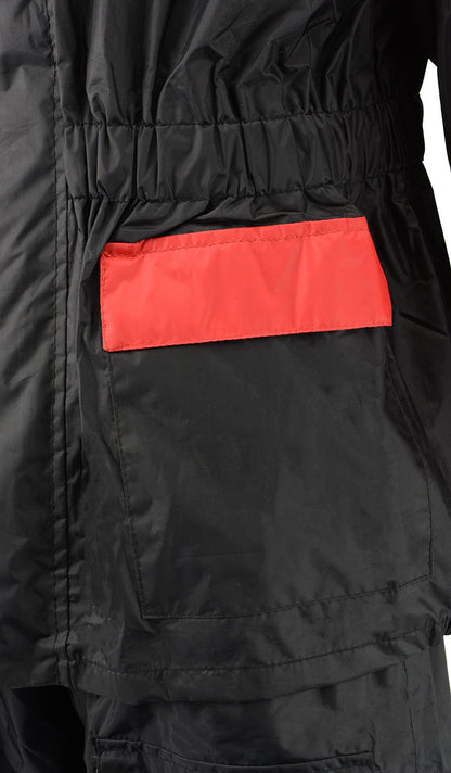 NexGen XS5031 Women's Red and Black Water Proof Rain Suit with Cinch Sides