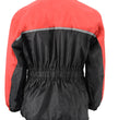 NexGen XS5031 Women's Red and Black Water Proof Rain Suit with Cinch Sides