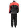 NexGen XS5031 Women's Red and Black Water Proof Rain Suit with Cinch Sides