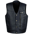 Event Leather XS5381 Men's Classic Black P Pete Motorcycle Biker Riders Leather Vest
