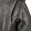 Ladies XS603 Classic Black Motorcycle Leather Jacket