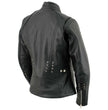 Milwaukee Leather LKL27007 Women's Premium Black Motorcycle Riders Leather Jacket w/ Zip-Out Liner