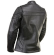 Milwaukee Leather LKL27008 Women's Premium Black Leather Motorcycle Rider Jacket with CE Armor Protection