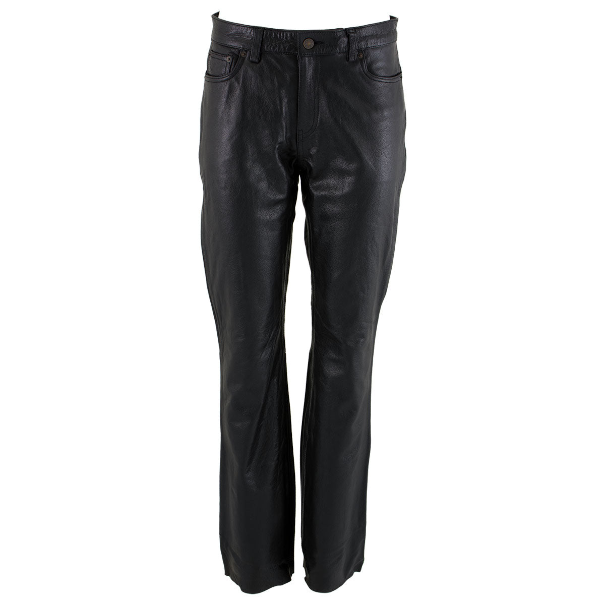 Milwaukee Leather LKM5719 Women's Black Buffalo Leather Motorcycle