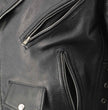 Men's XS703 Black Embossed 'Live to Ride, Ride to Live' Classic Motorcycle Jacket
