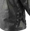 Men's XS703 Black Embossed 'Live to Ride, Ride to Live' Classic Motorcycle Jacket