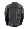 Milwaukee Leather XS7083 Women's Black ‘Euro Racing’ Vented Leather Jacket with Side Stretch